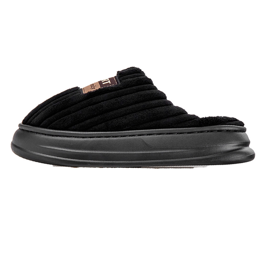 Men Winter Warm Fashion Corduroy Stripes Slippers