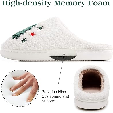 Christmas Slippers with Tree Patent