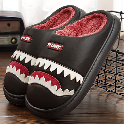 Cute Fluffy Shark Slippers