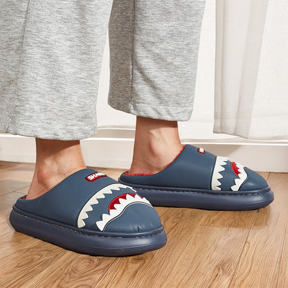 Cute Fluffy Shark Slippers