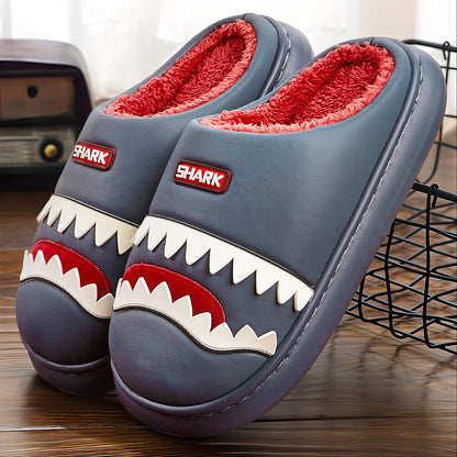 Cute Fluffy Shark Slippers