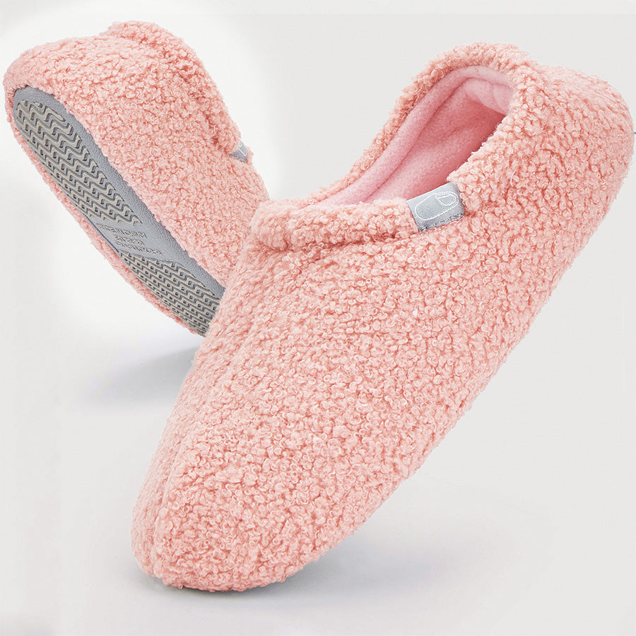 Women Casual Fluffy House Slippers with Polar Fleece Lining