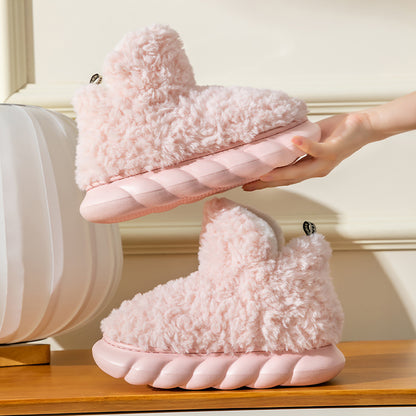 Womens Cute Fuzzy Slipper Boots