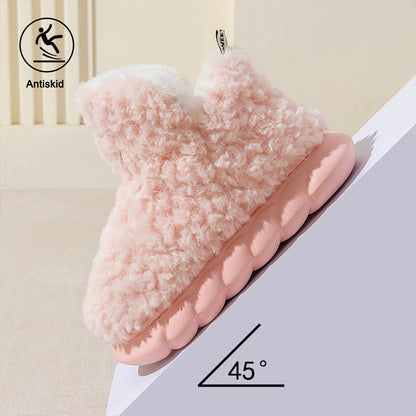 Womens Cute Fuzzy Slipper Boots