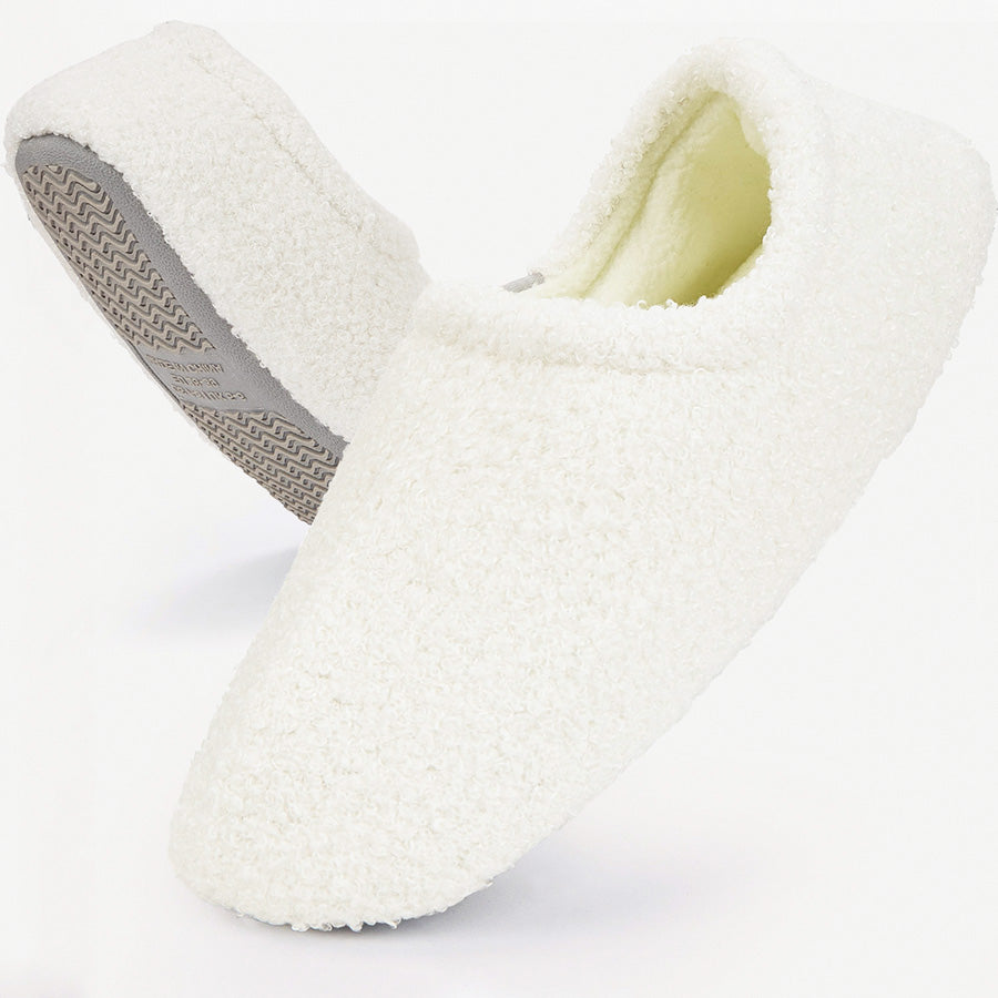 Women Casual Fluffy House Slippers with Polar Fleece Lining