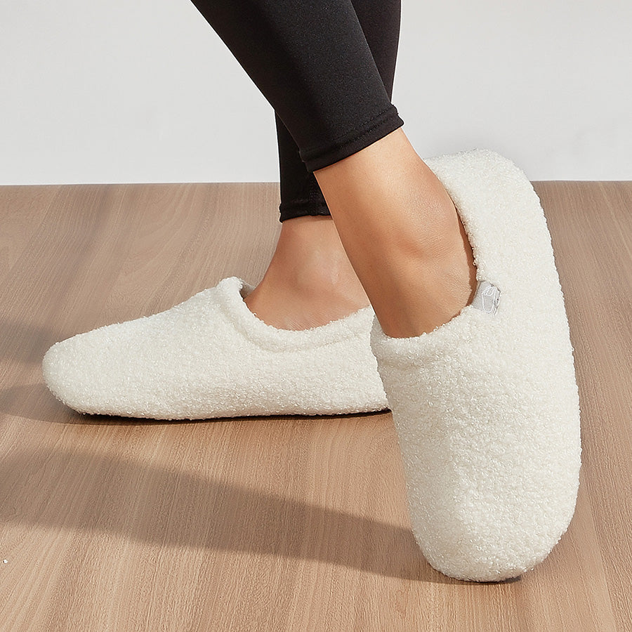 Women Casual Fluffy House Slippers with Polar Fleece Lining