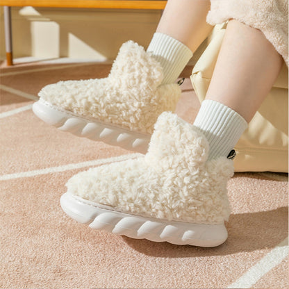 Womens Cute Fuzzy Slipper Boots